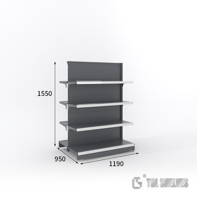 Morden Gondola Shelf Rack Supermarket Easy Installation Cold rolled steel Material